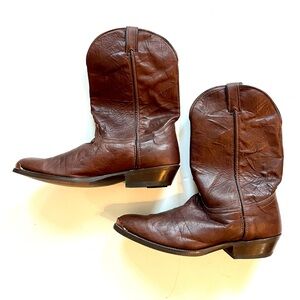 VINTAGE CODE WEST LEATHER COWBOY BOOTS SIZE 12